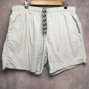Aftco Mens Swim Trunks Shorts XL Light Blue Mesh‎ Liner Nylon Drawstring Pockets